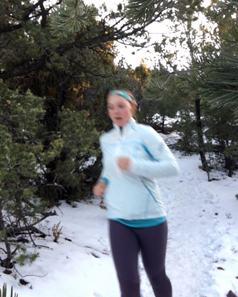 running photo selfie fail