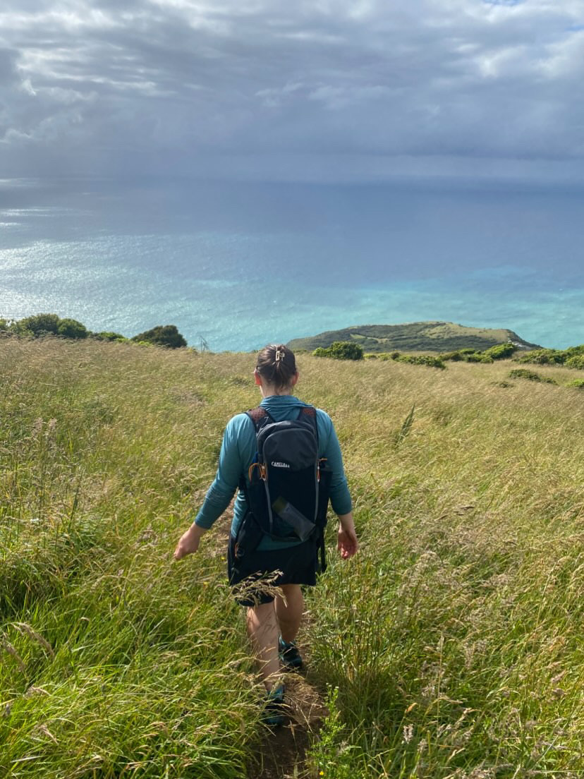 hiking to Karioi lookout near Raglan