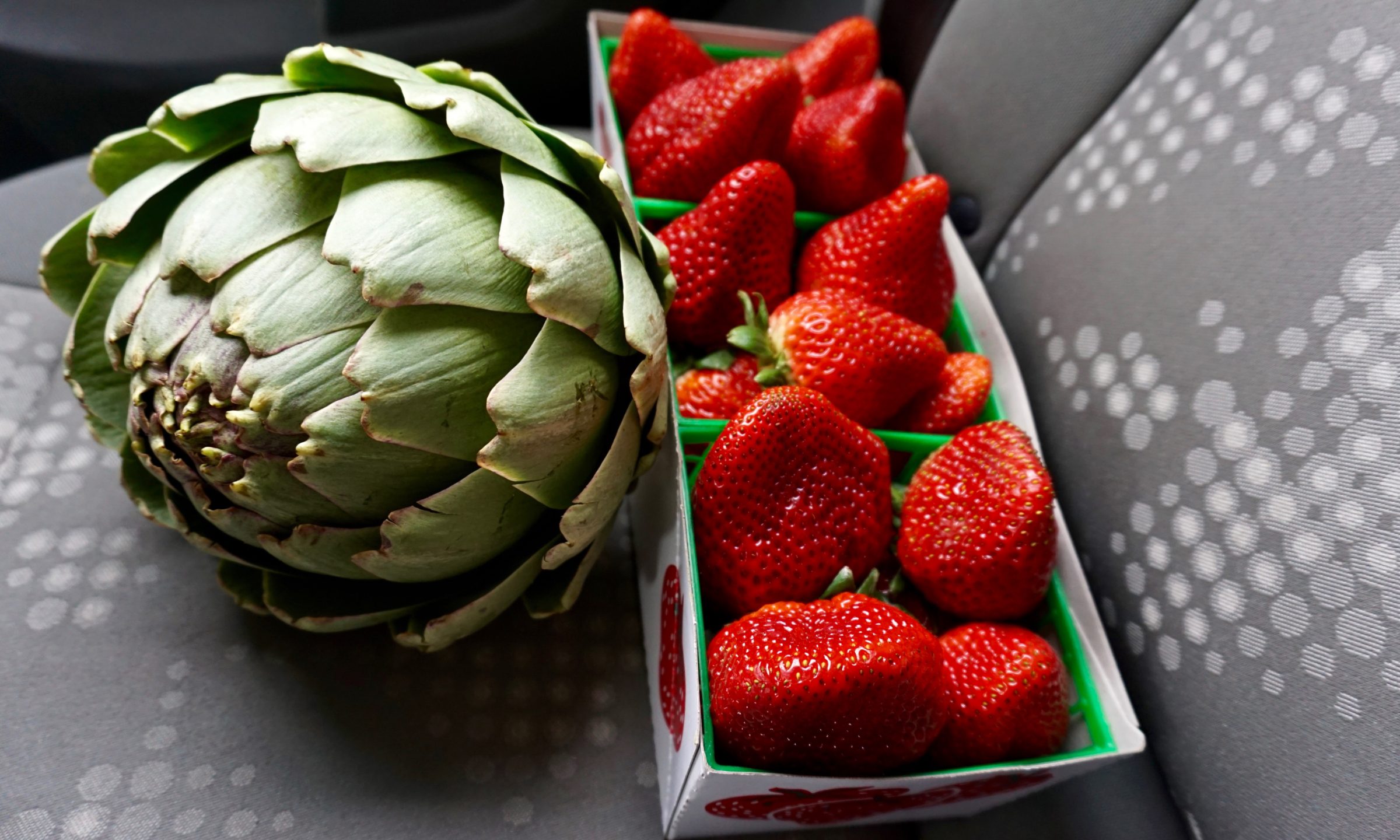 artichoke and strawberries