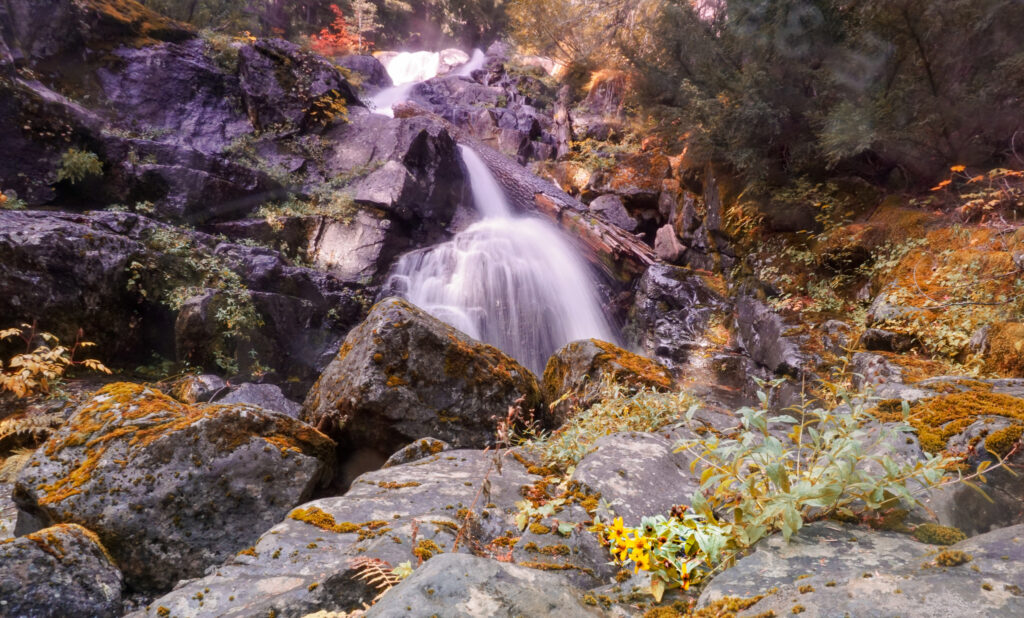 waterfall on Rachel Falls trail