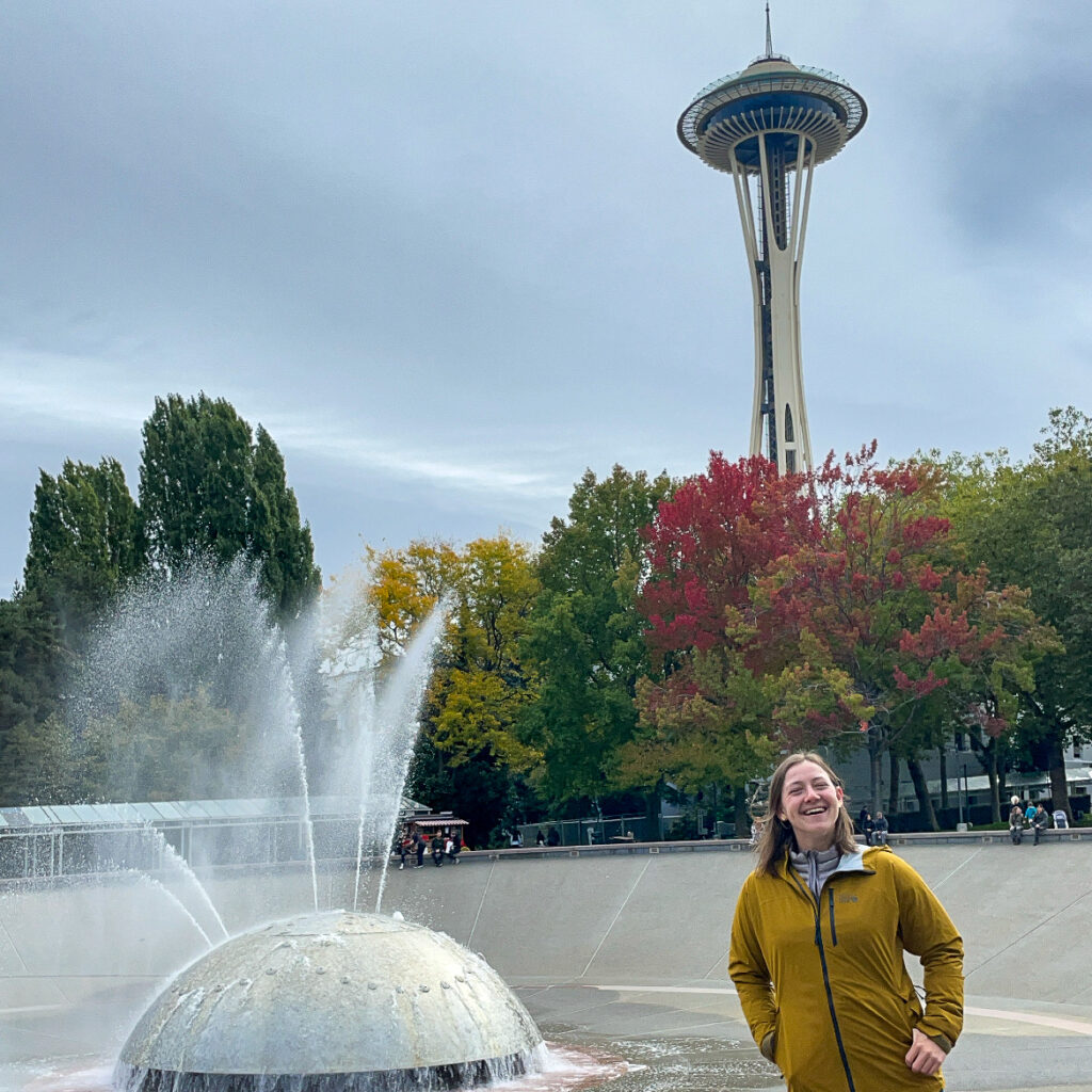 space needle seattle in fall